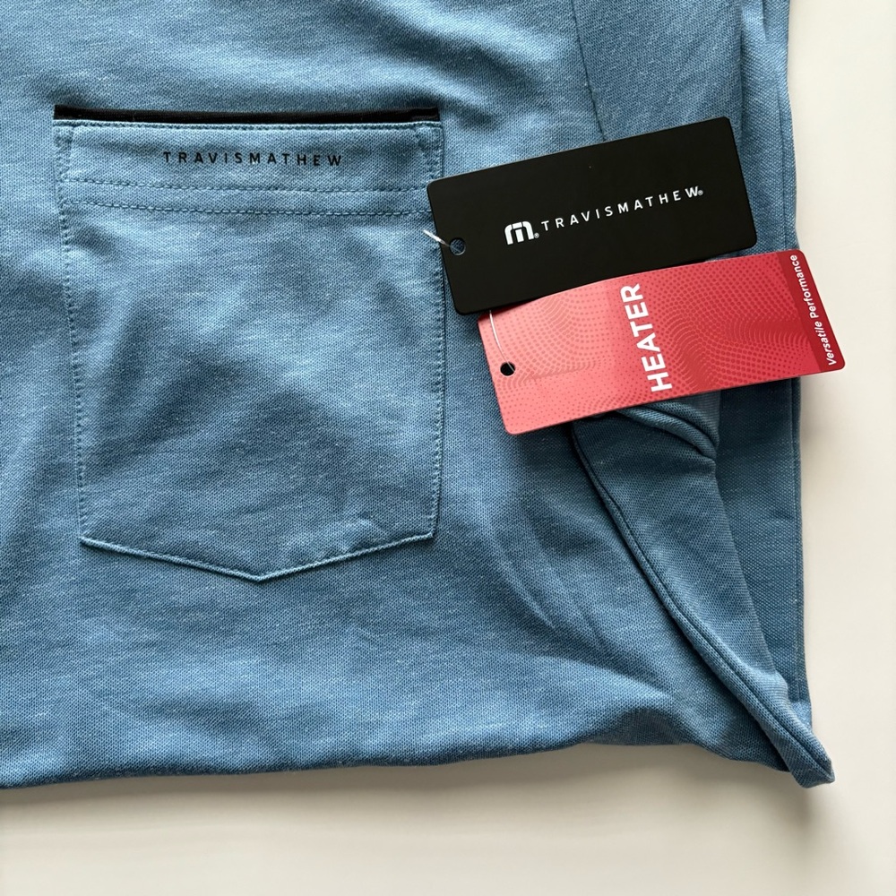 Men’s Travis Mathew Golf Featherweight Pocket Polo Small MSRP $105 - Picture 2 of 7